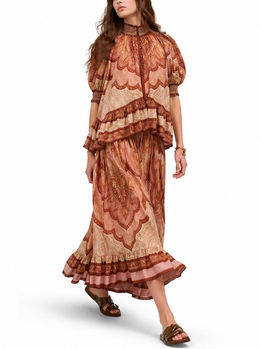 "WANDERLUST" LONG SKIRT