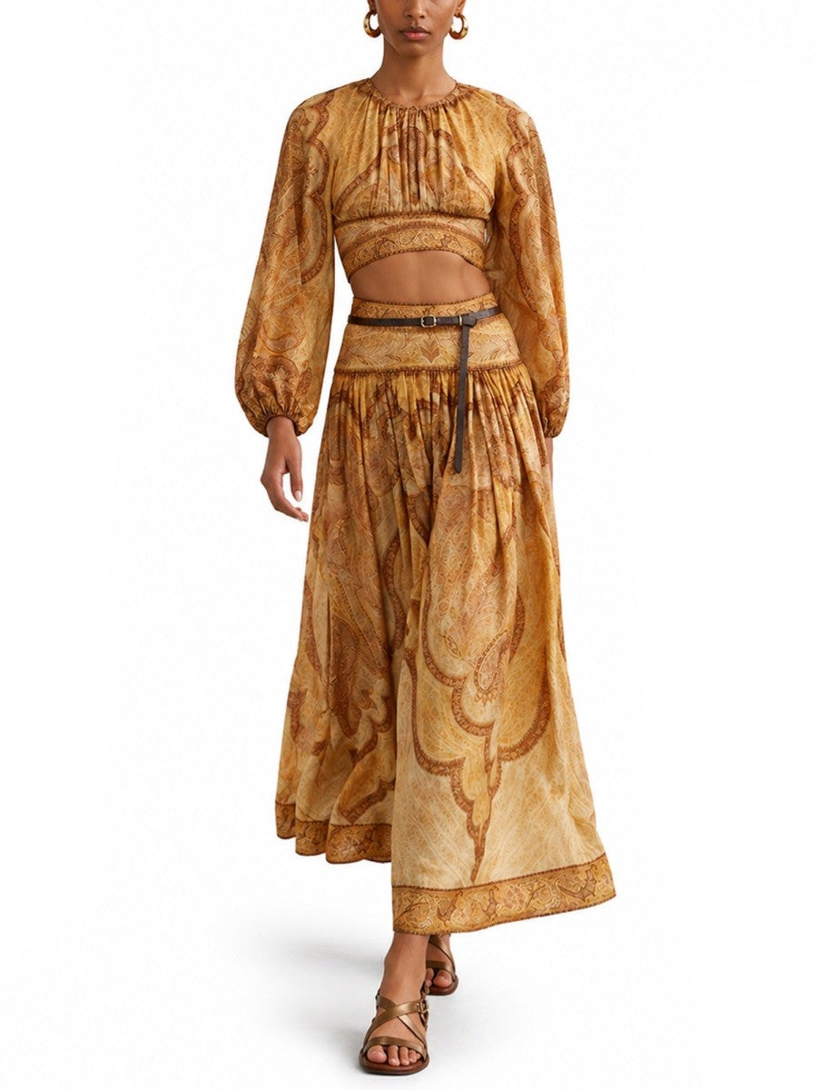 "WANDERLUST" MAXI SKIRT