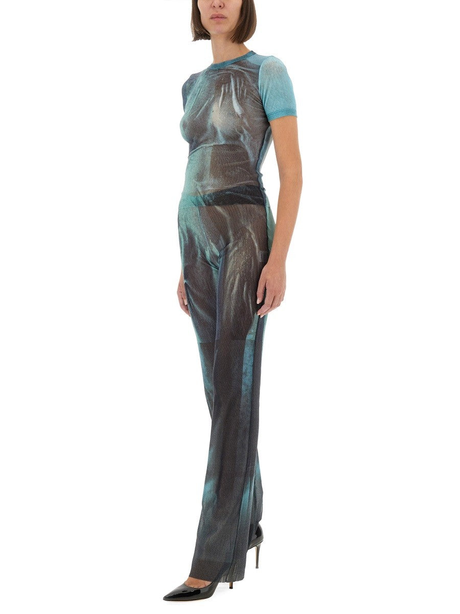 "WATER" MESH PANTS