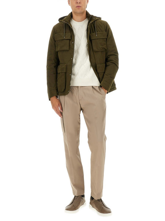 WAXED COTTON SHORT PARKA