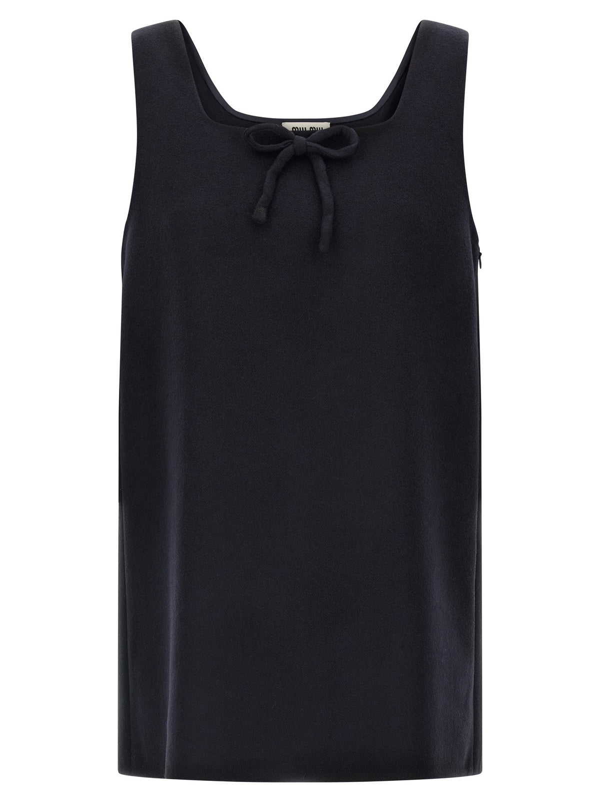 'Waxed Double Wool' dress