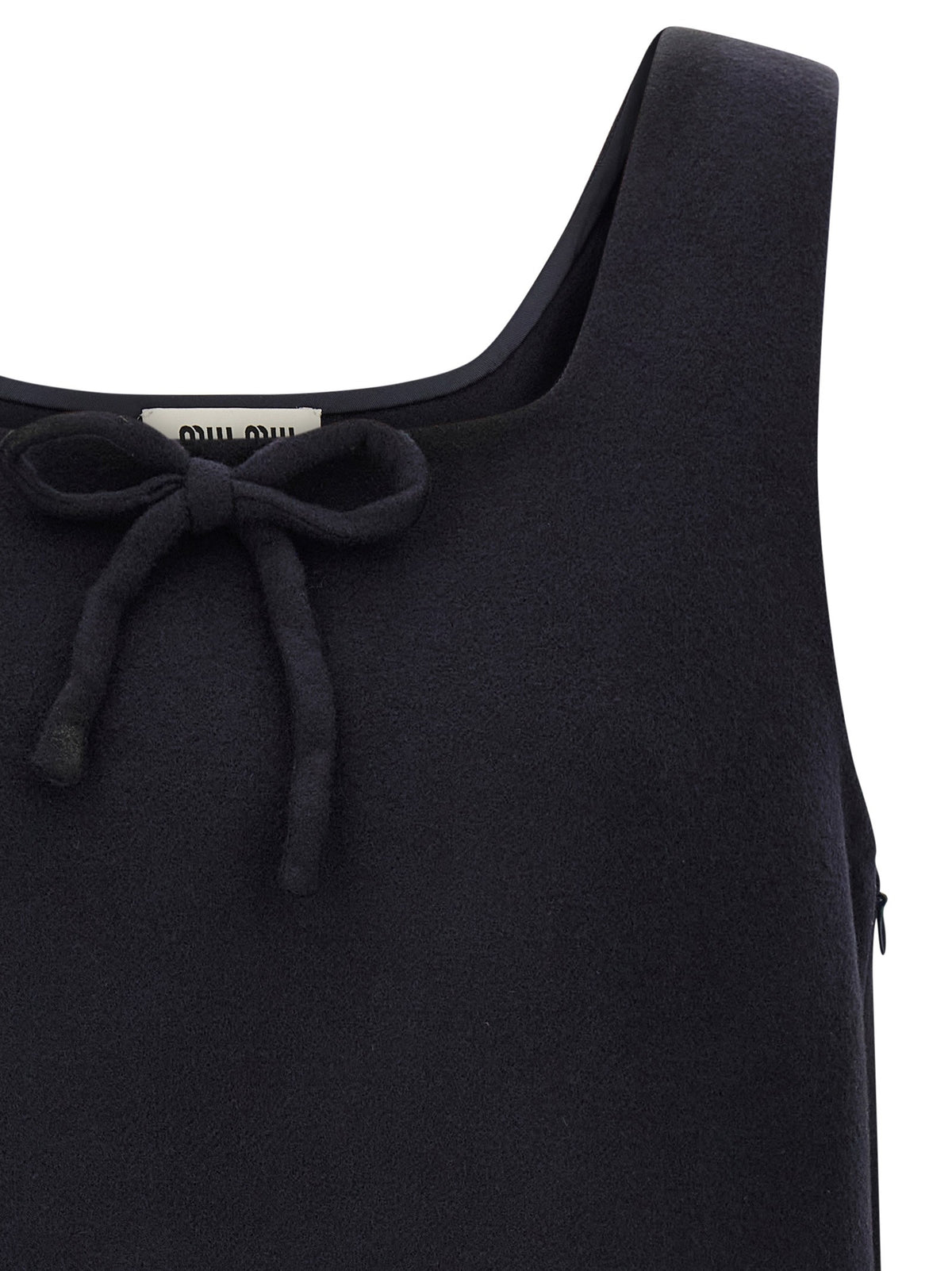 'Waxed Double Wool' dress