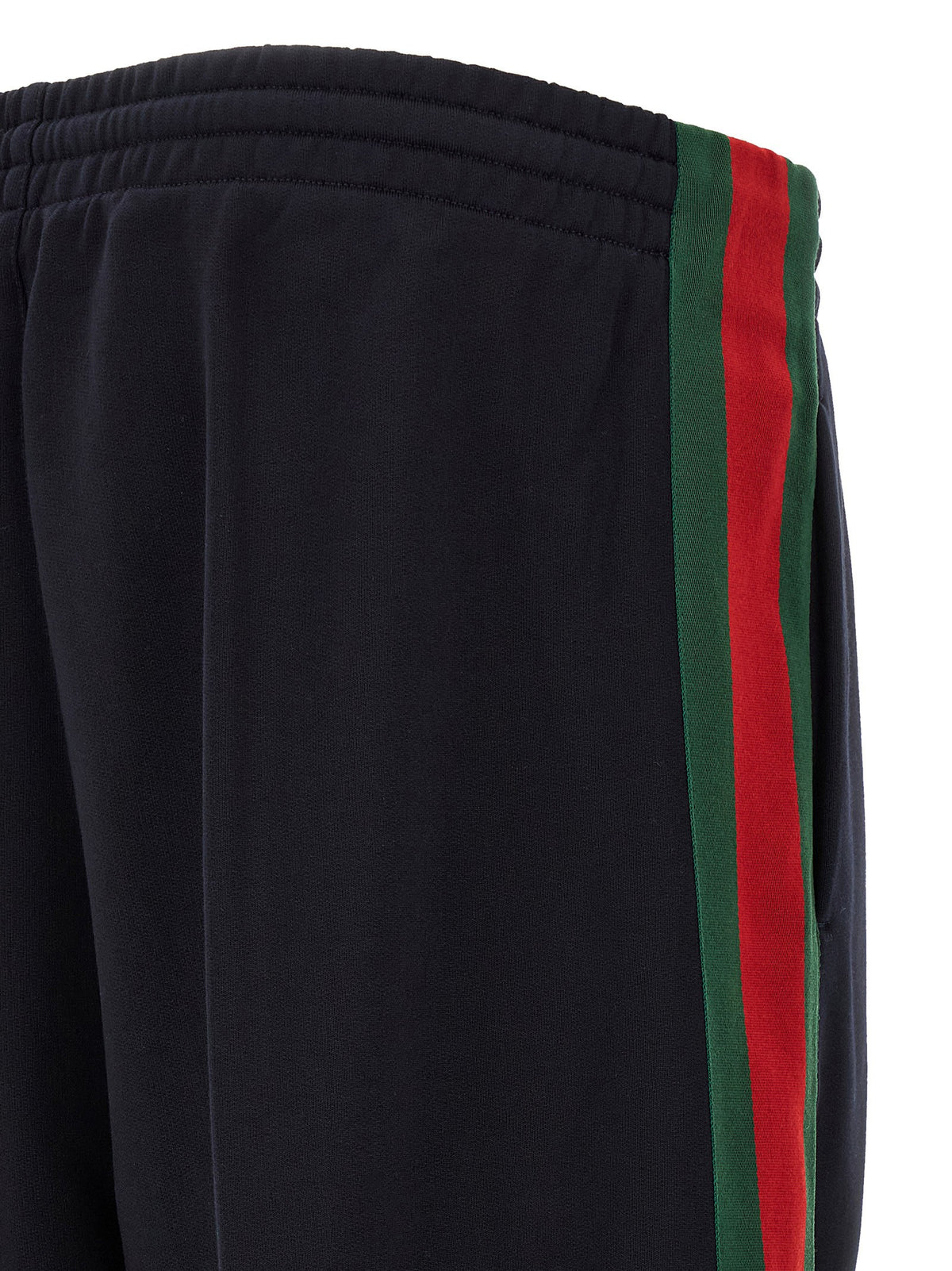 'Web' cotton and silk joggers