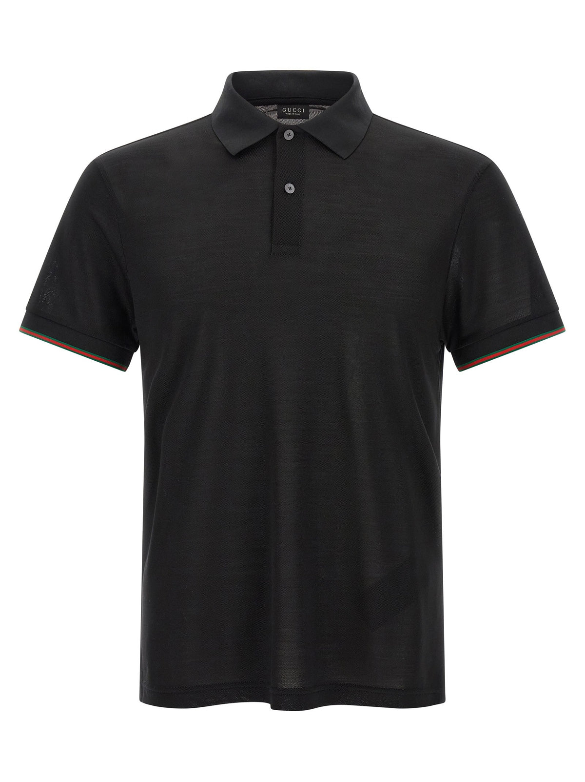 'Web' silk jersey polo shirt