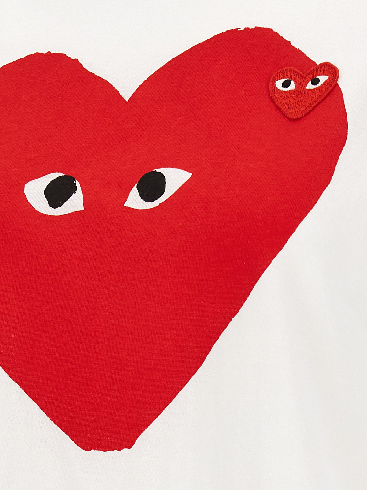 White 'Double Heart Emblem' T-shirt