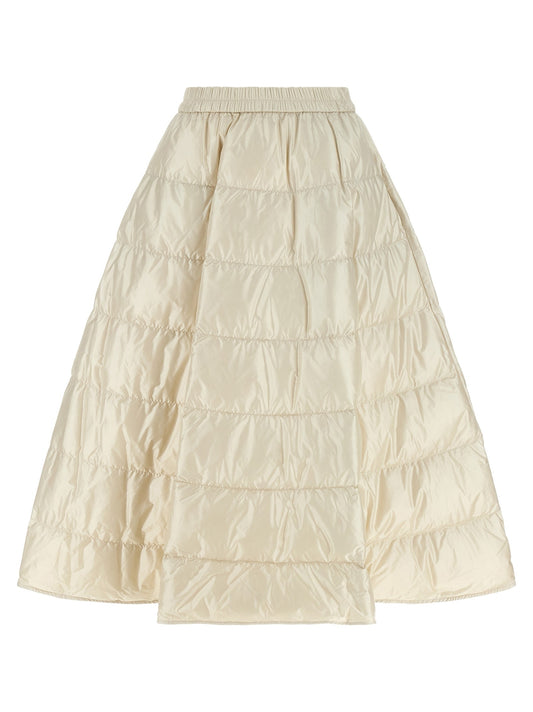 White padded skirt