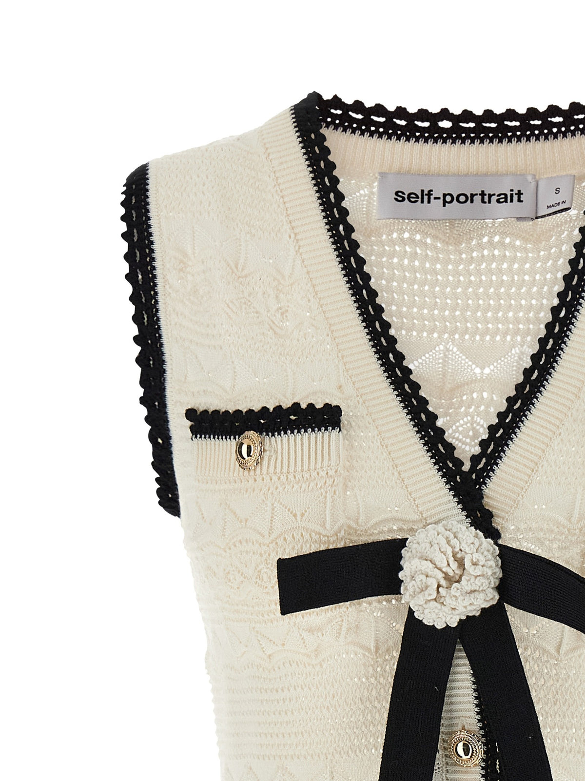 'White Pointelle Knit Mini' dress