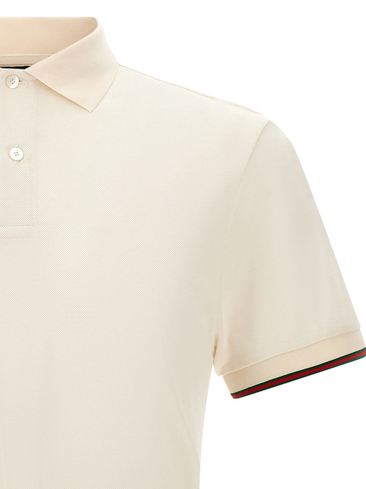 White 'Web' polo shirt
