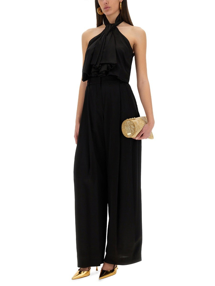 "WIDE-LEG" PANTS WITH PLEAT