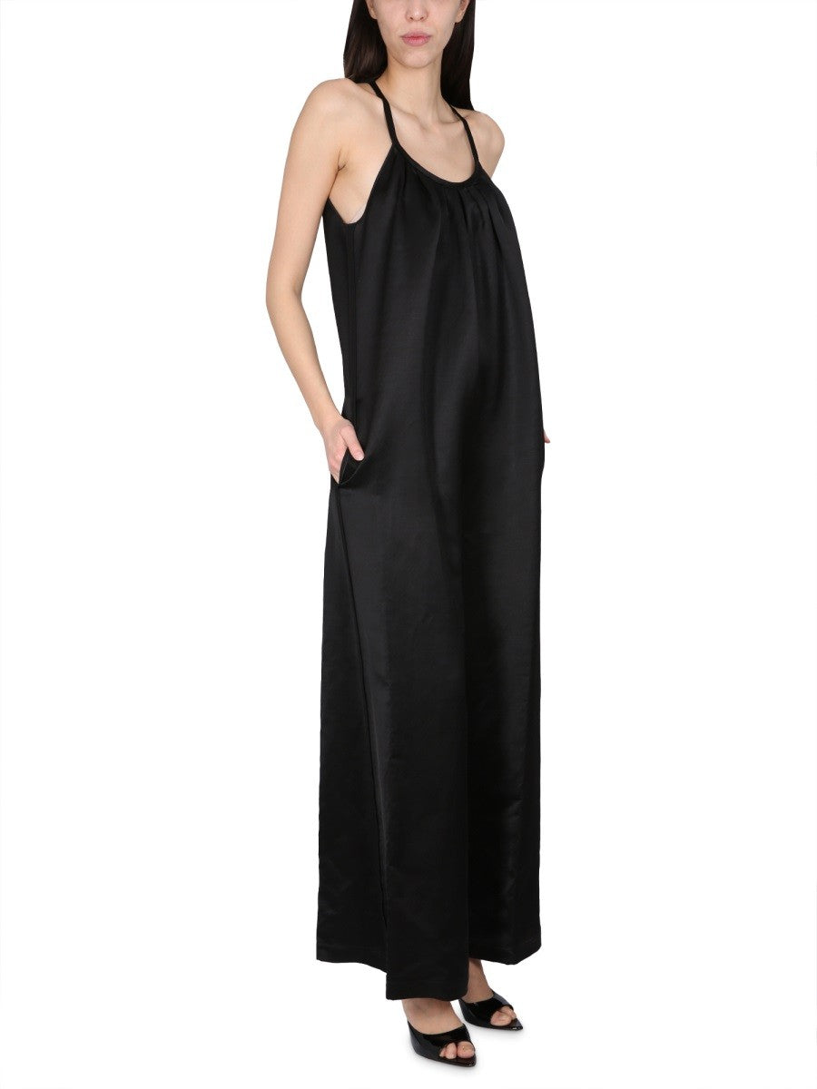 WIDE SATIN JUMPSUIT