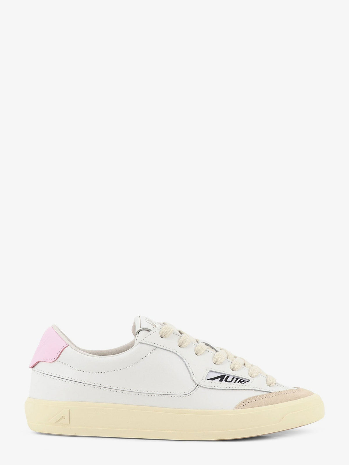 Windscape leather sneakers with suede insert