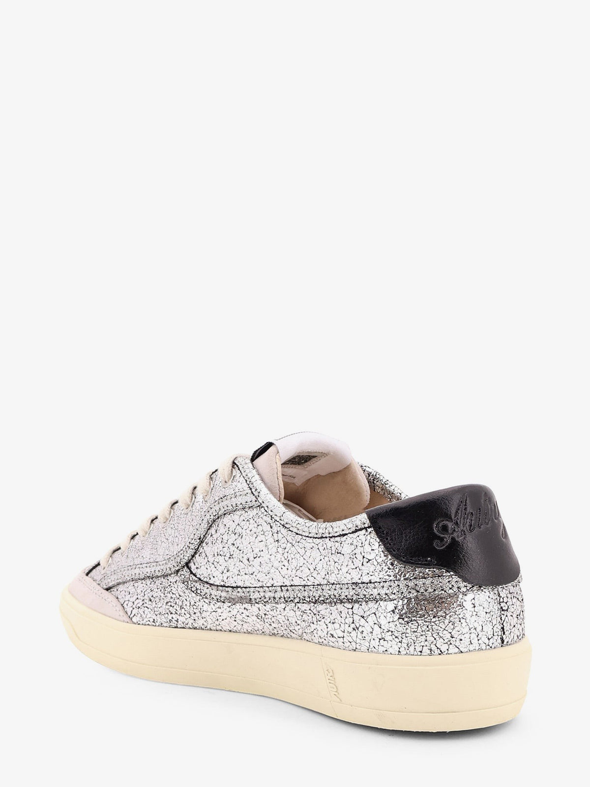 Windscape Low silver leather sneakers