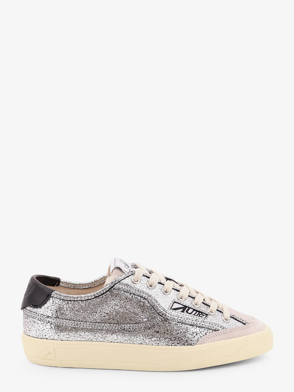 Windscape Low silver leather sneakers