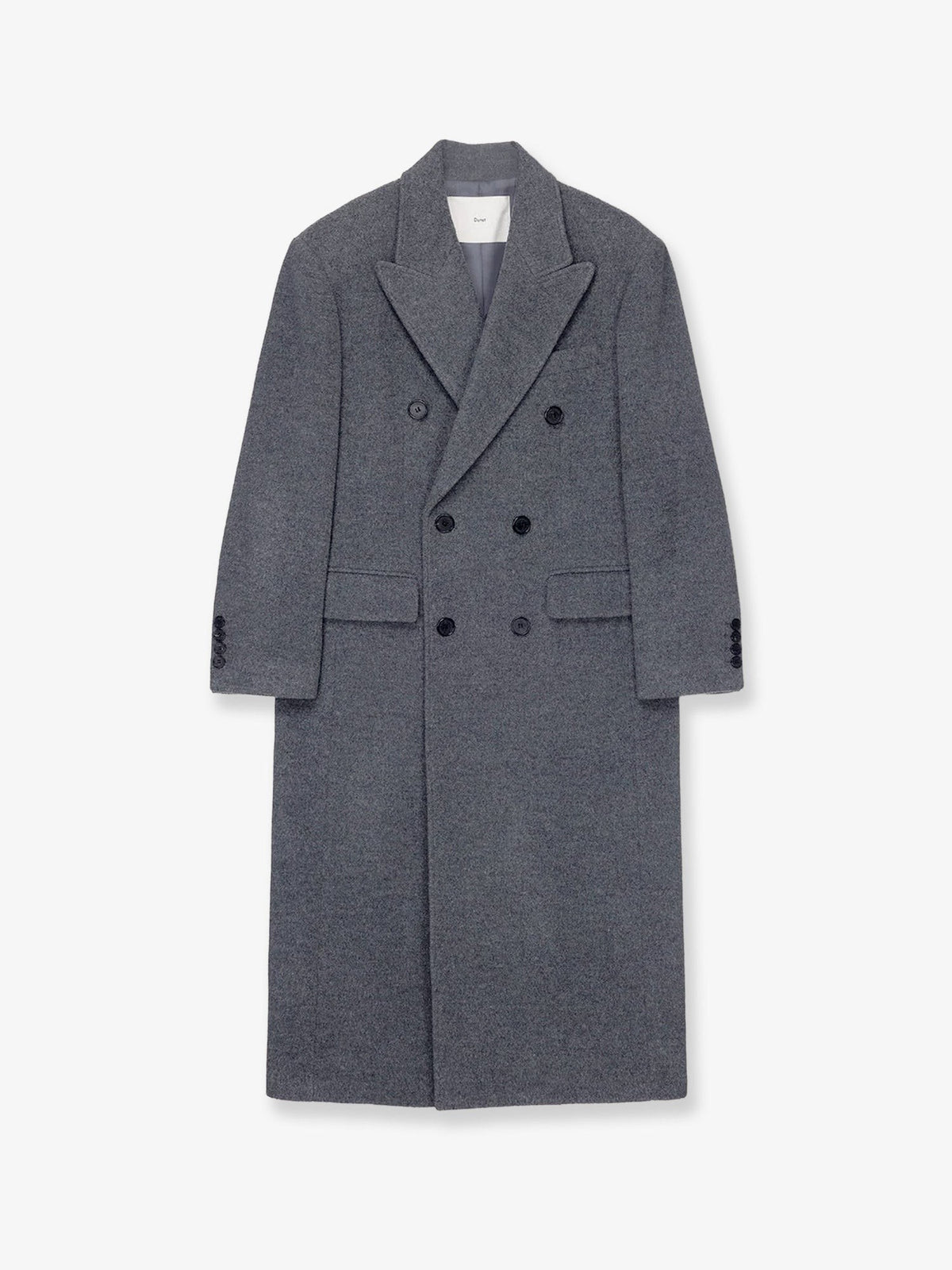 Wool and cashmere blend double-breasted coat
