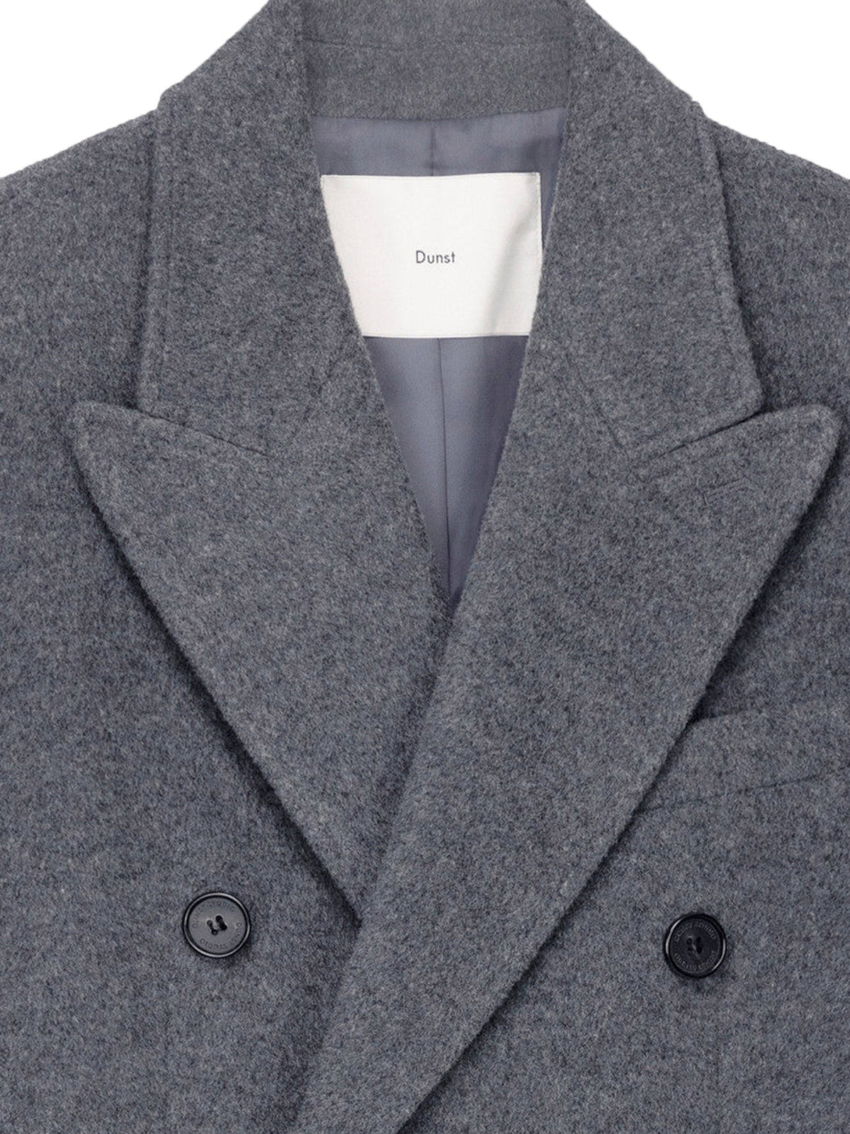 Wool and cashmere blend double-breasted coat