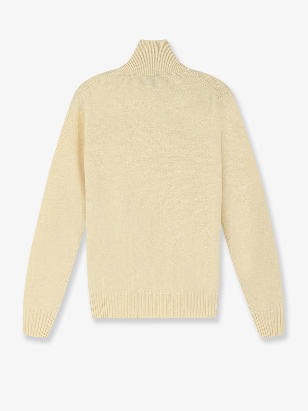 Wool and cashmere half-zip cardigan