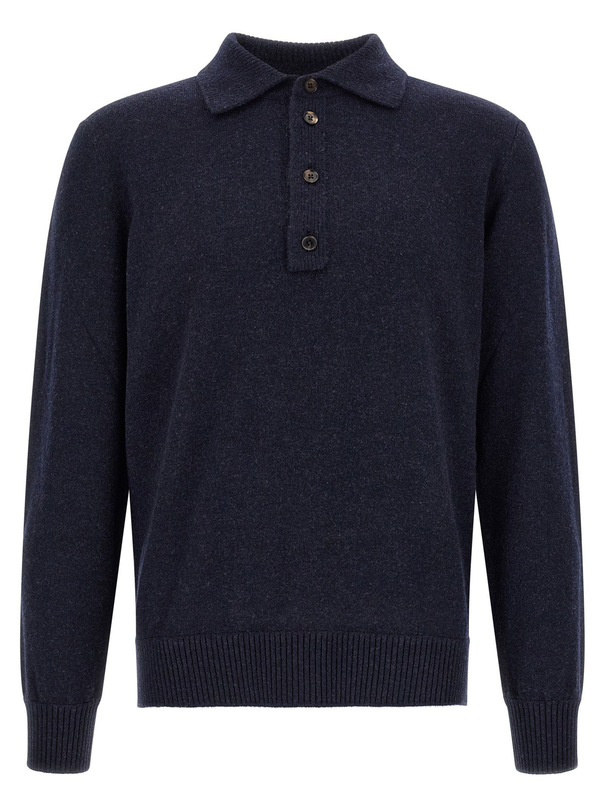 Wool and cashmere polo shirt