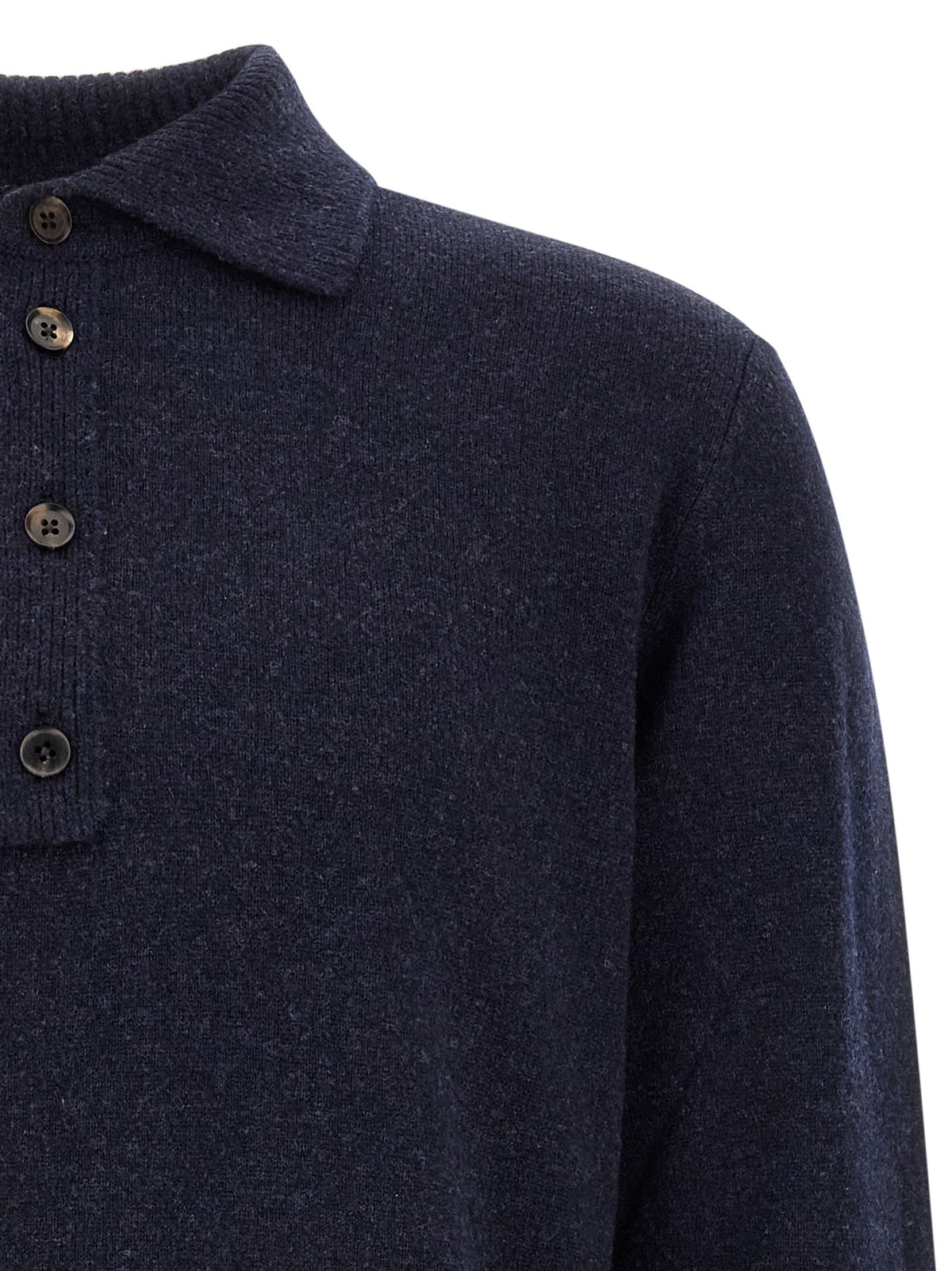 Wool and cashmere polo shirt