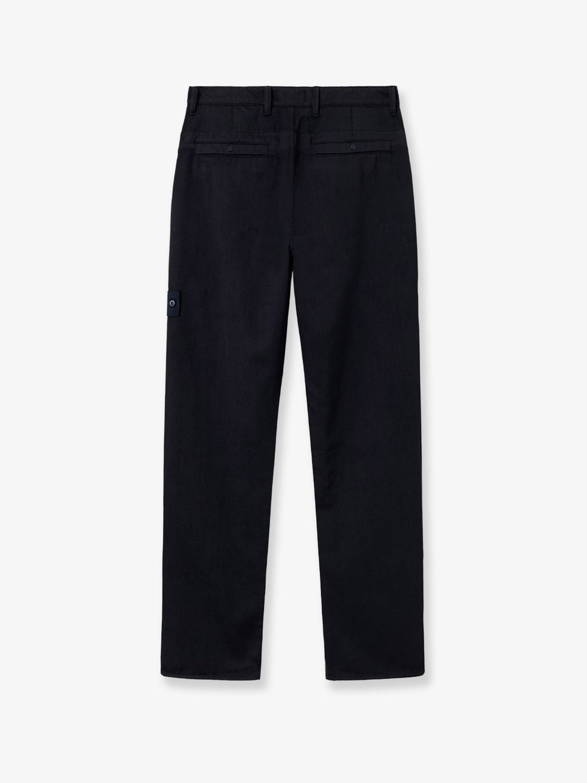 Wool and cotton blend trousers