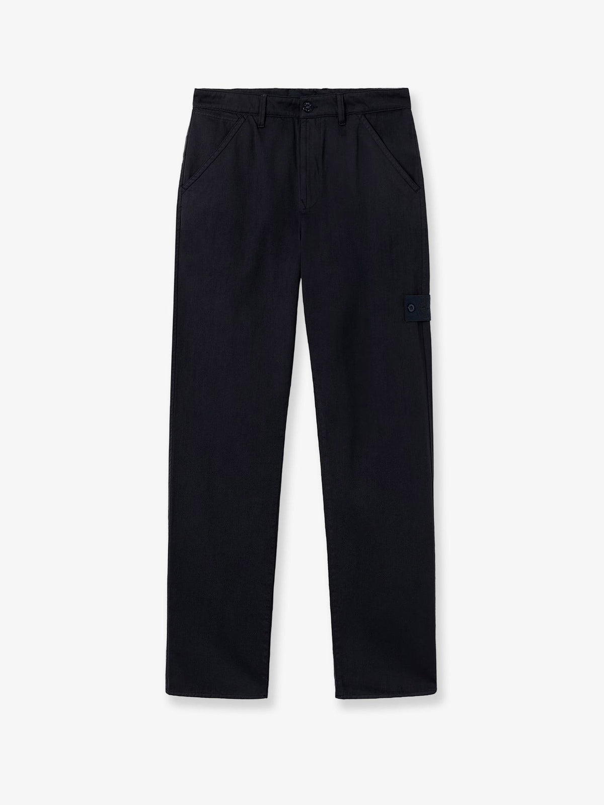 Wool and cotton blend trousers