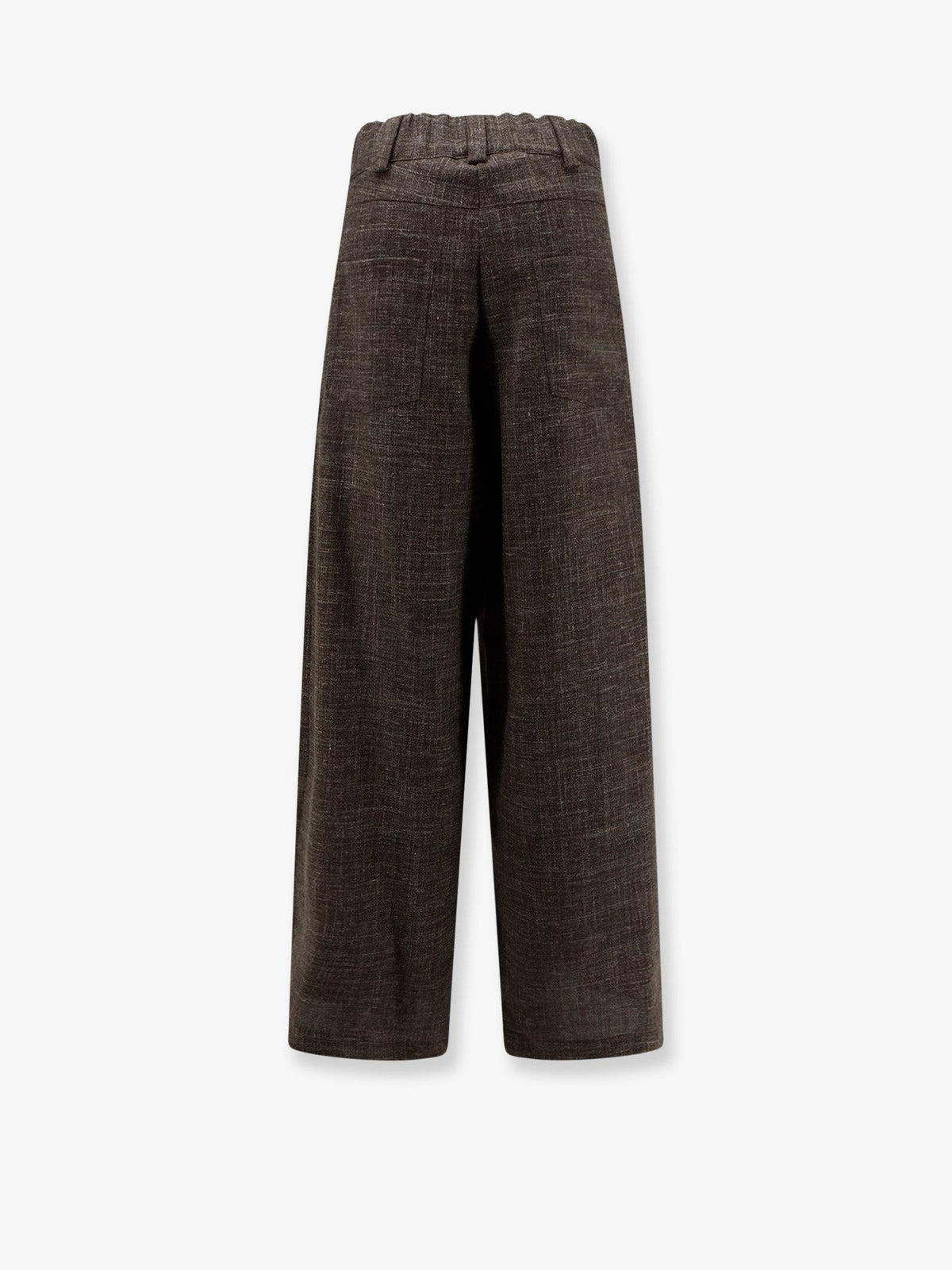 Wool and linen blend trousers