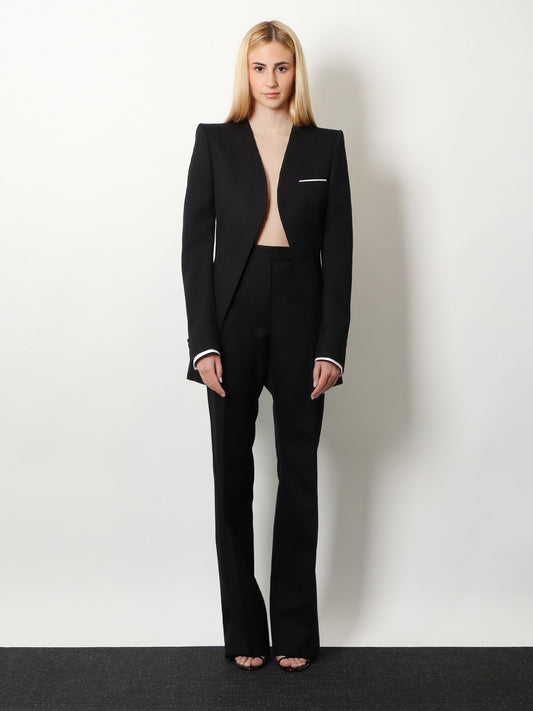Wool and silk blazer