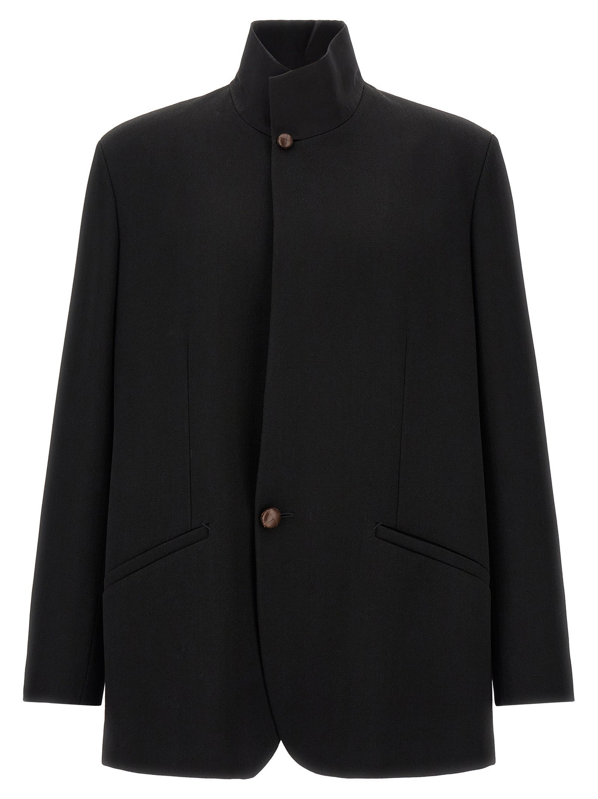 Wool blazer with buttons