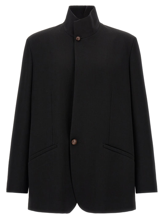 Wool blazer with buttons