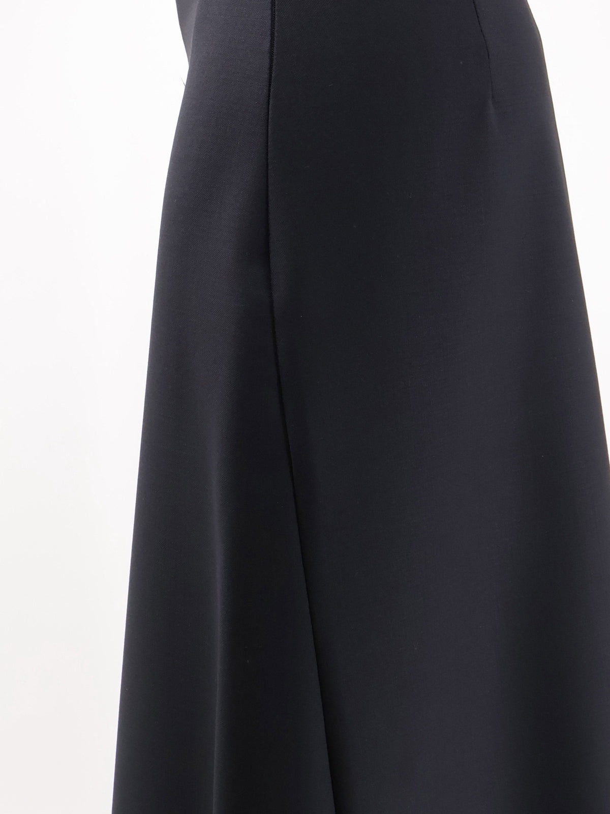 Wool blend long skirt