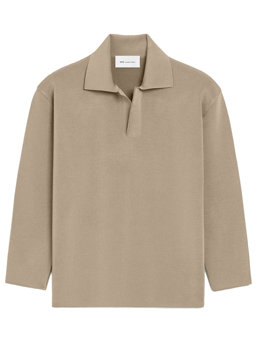 WOOL BLEND POLO SHIRT