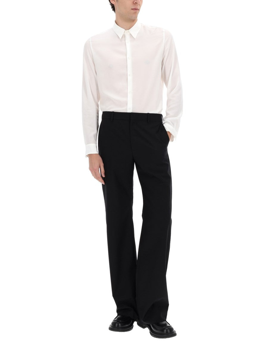 WOOL BLEND TAILORED PANTS