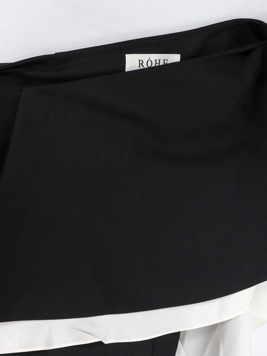 Wool blend top with silk inserts