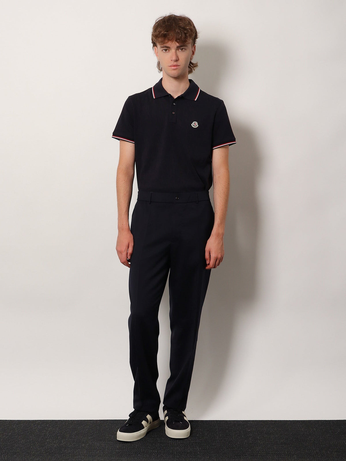 Wool blend trousers