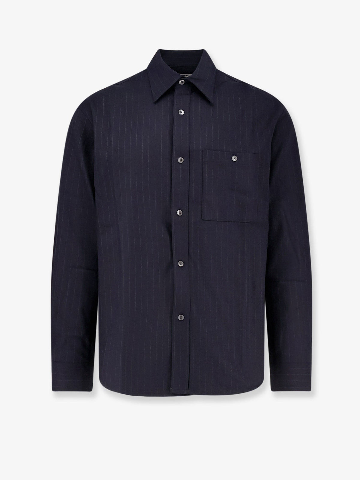Wool blend Unisex striped shirt