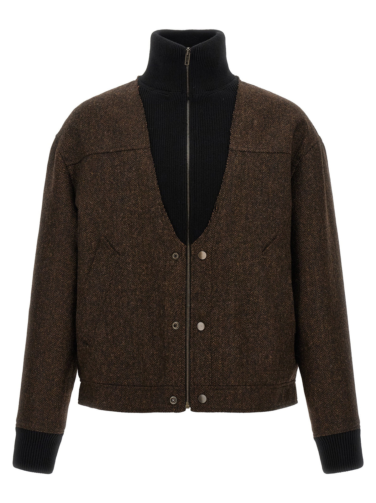 Wool bomber jacket