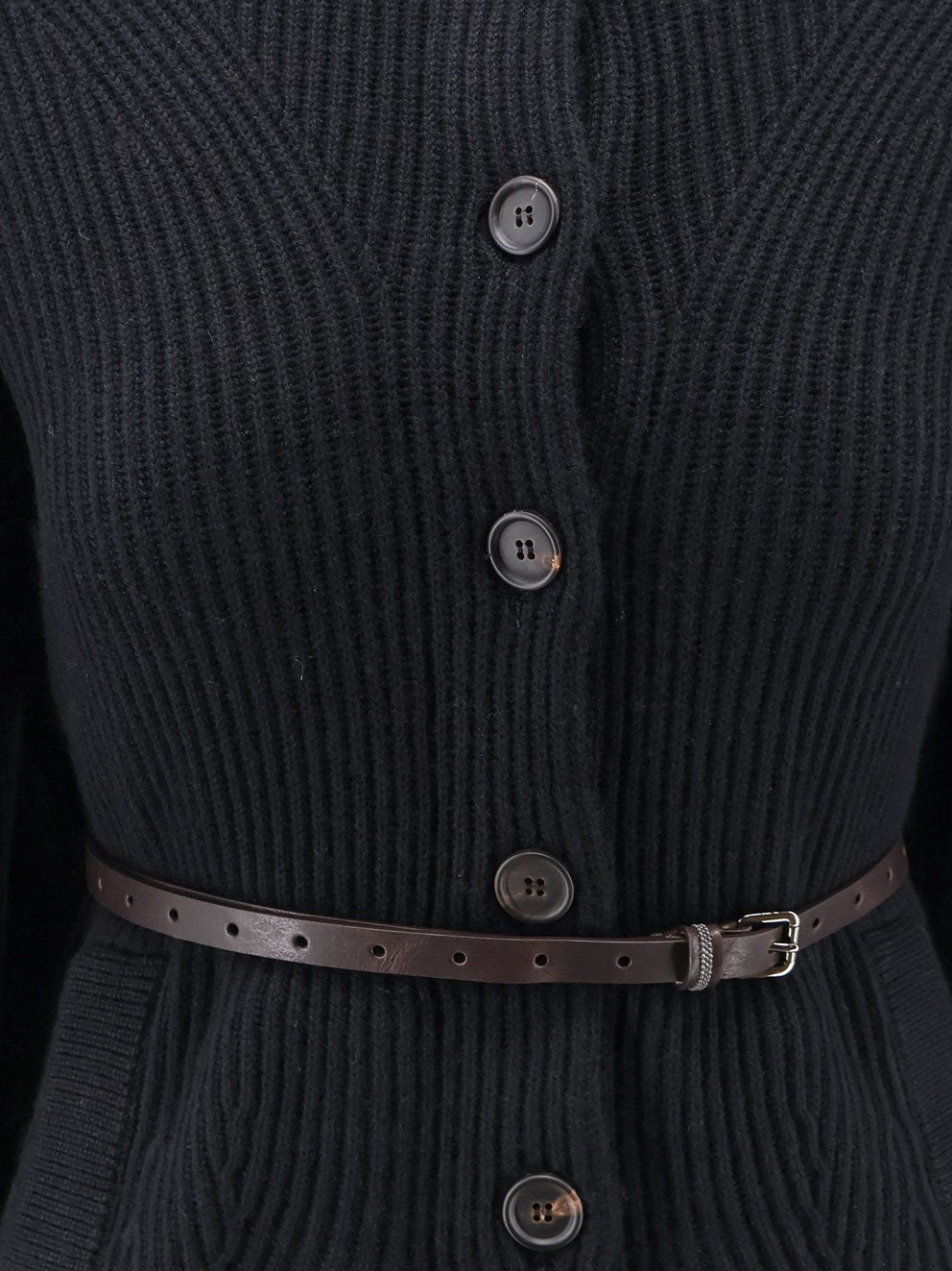 Wool, cashmere and silk blend cardigan