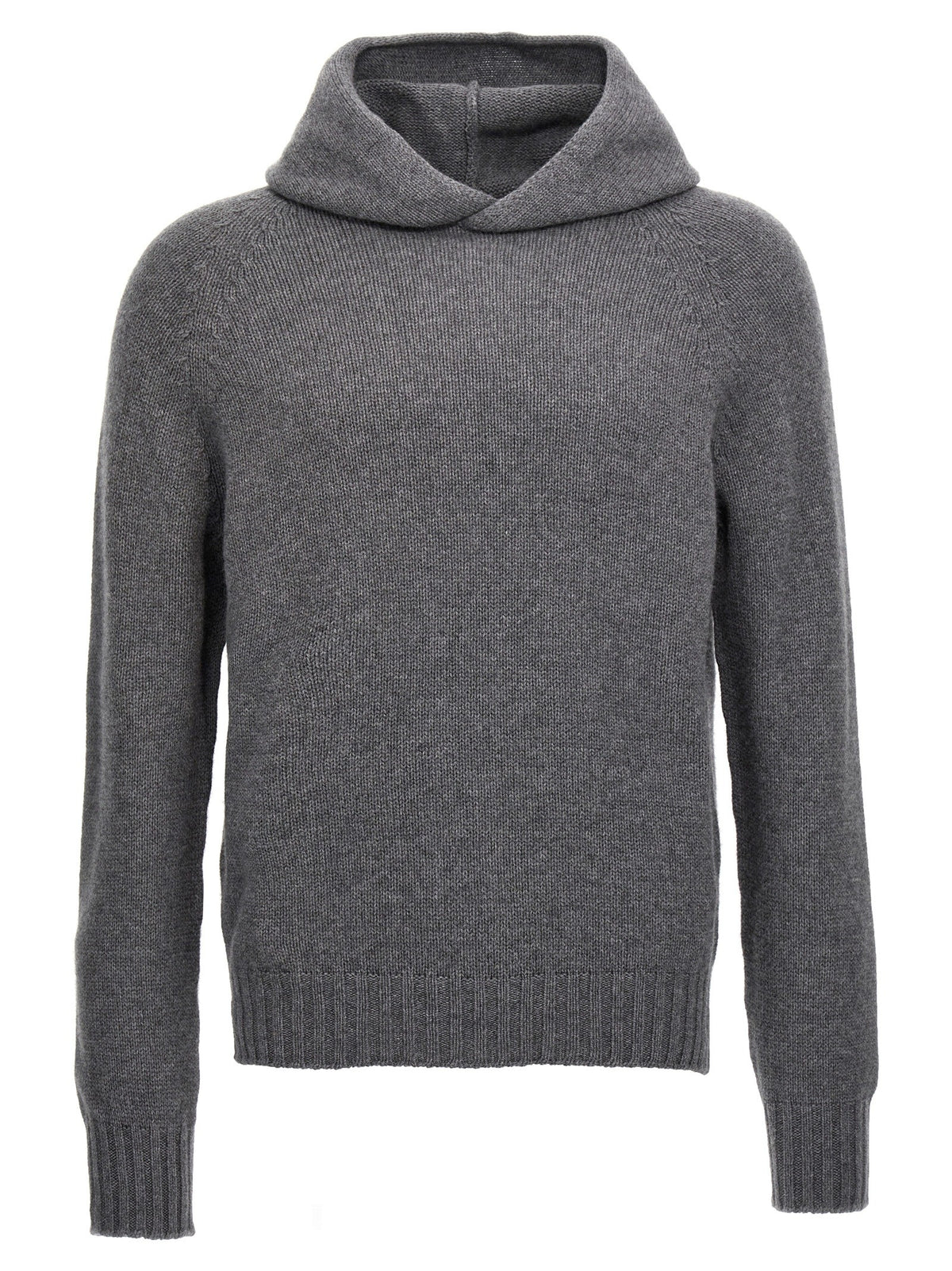 Wool hooded sweater