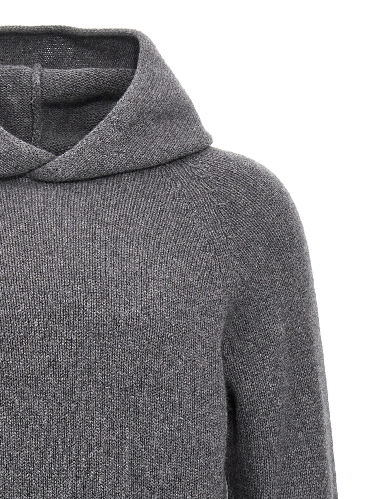 Wool hooded sweater