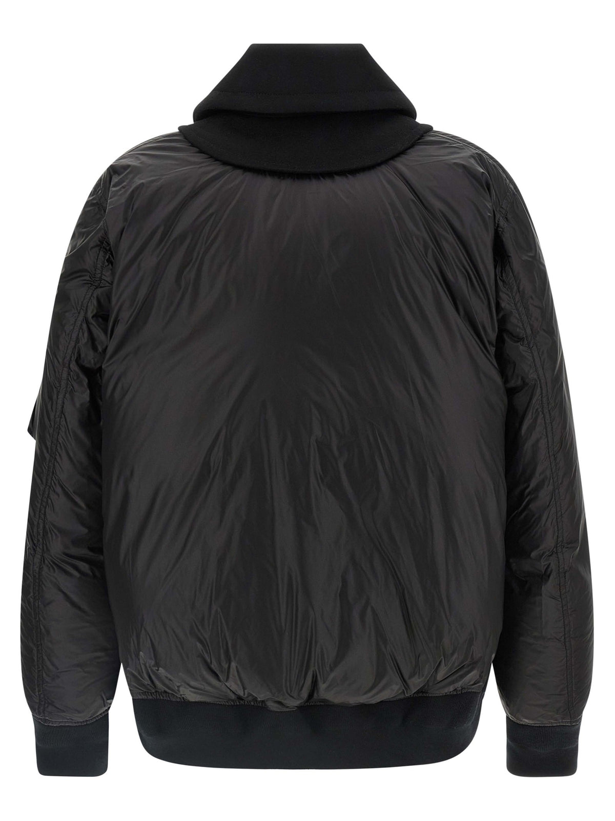 Wool insert bomber jacket