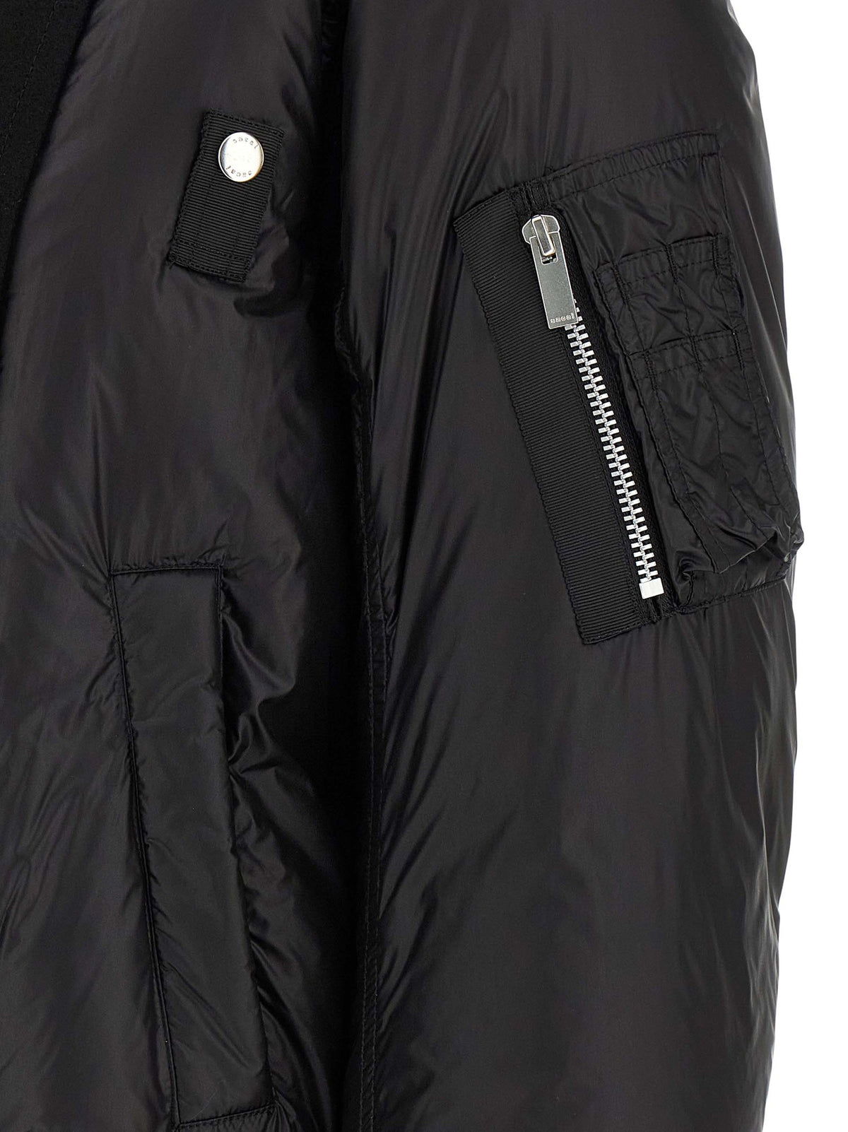 Wool insert bomber jacket