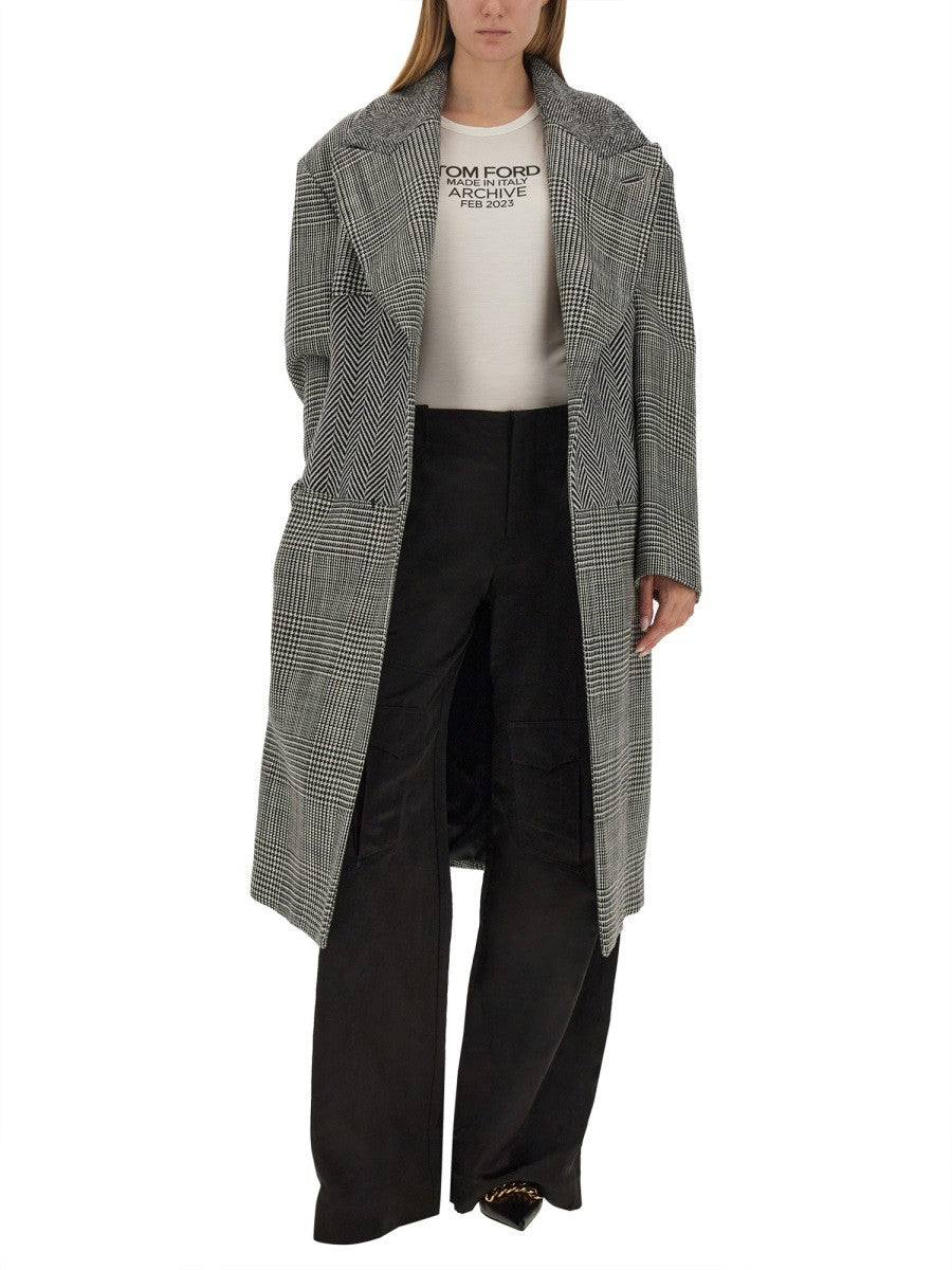 WOOL PATCHWORK COAT