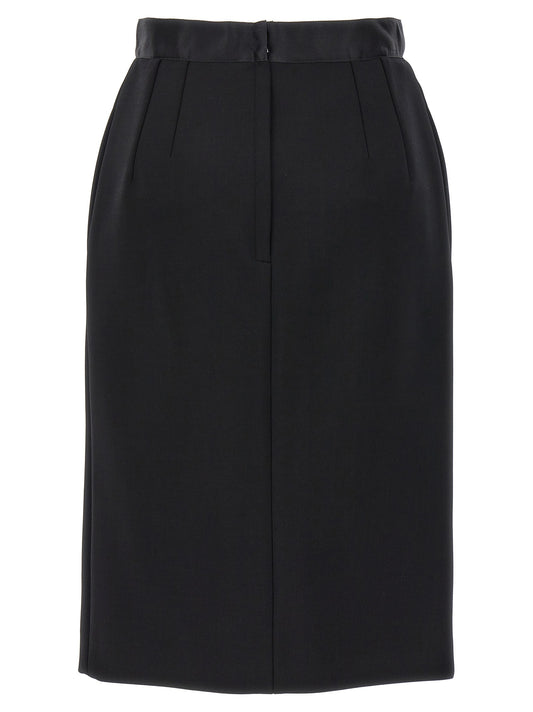 Wool pencil skirt
