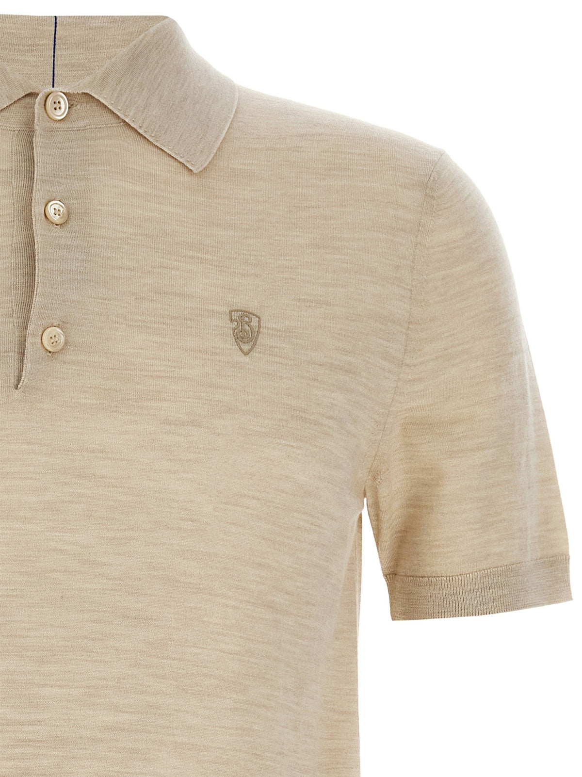 Wool polo shirt