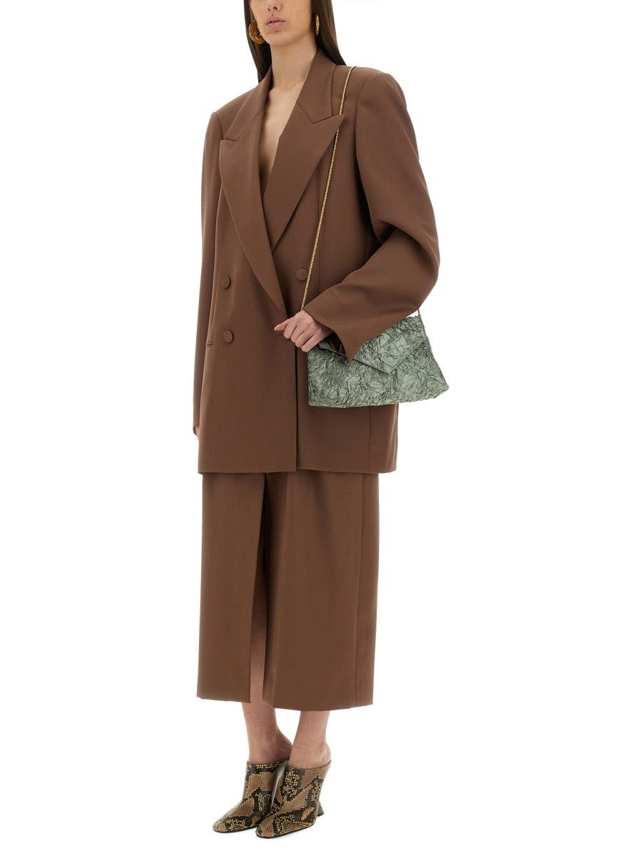 WOOL SKIRT WITH BELT