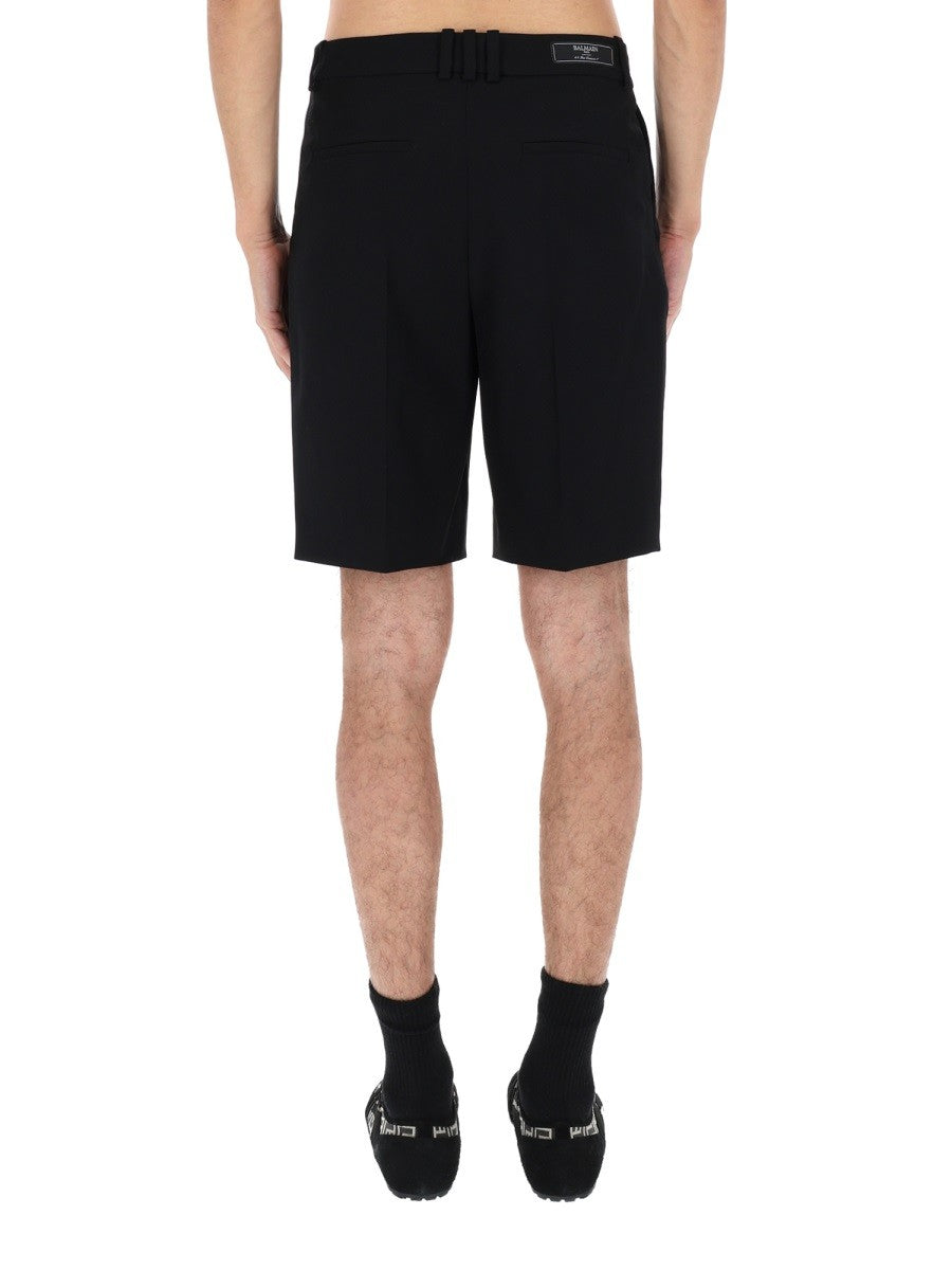 WOOL TAILORED SHORTS