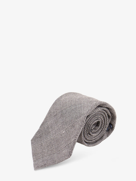 Wool tie with Prince of Wales pattern