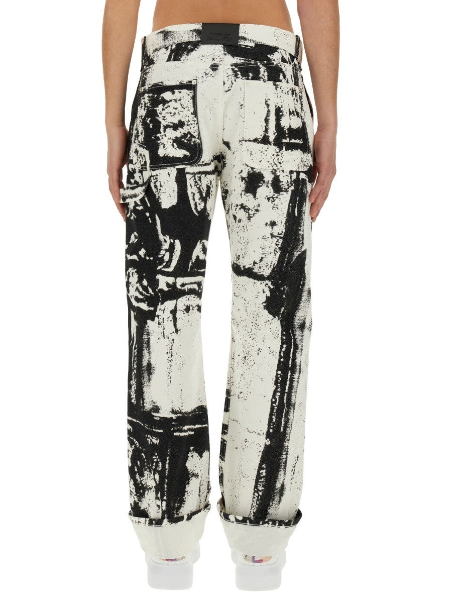 WORKWEAR JEANS WITH FOLD PRINT