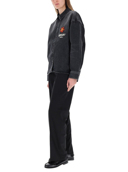 "WORKWEAR" SHIRT WITH KENZO X FUTURA 2000 EMBROIDERY