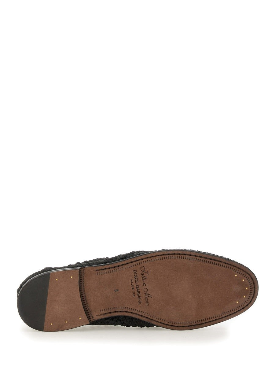 WOVEN FABRIC "DERBY" SHOE