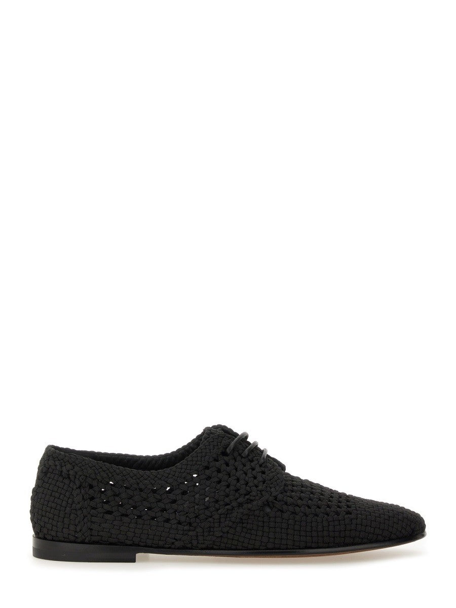 WOVEN FABRIC "DERBY" SHOE